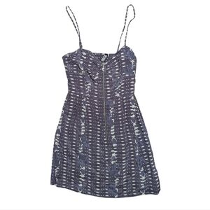 Vena Cava Front Zipper Silk Dress Size 8